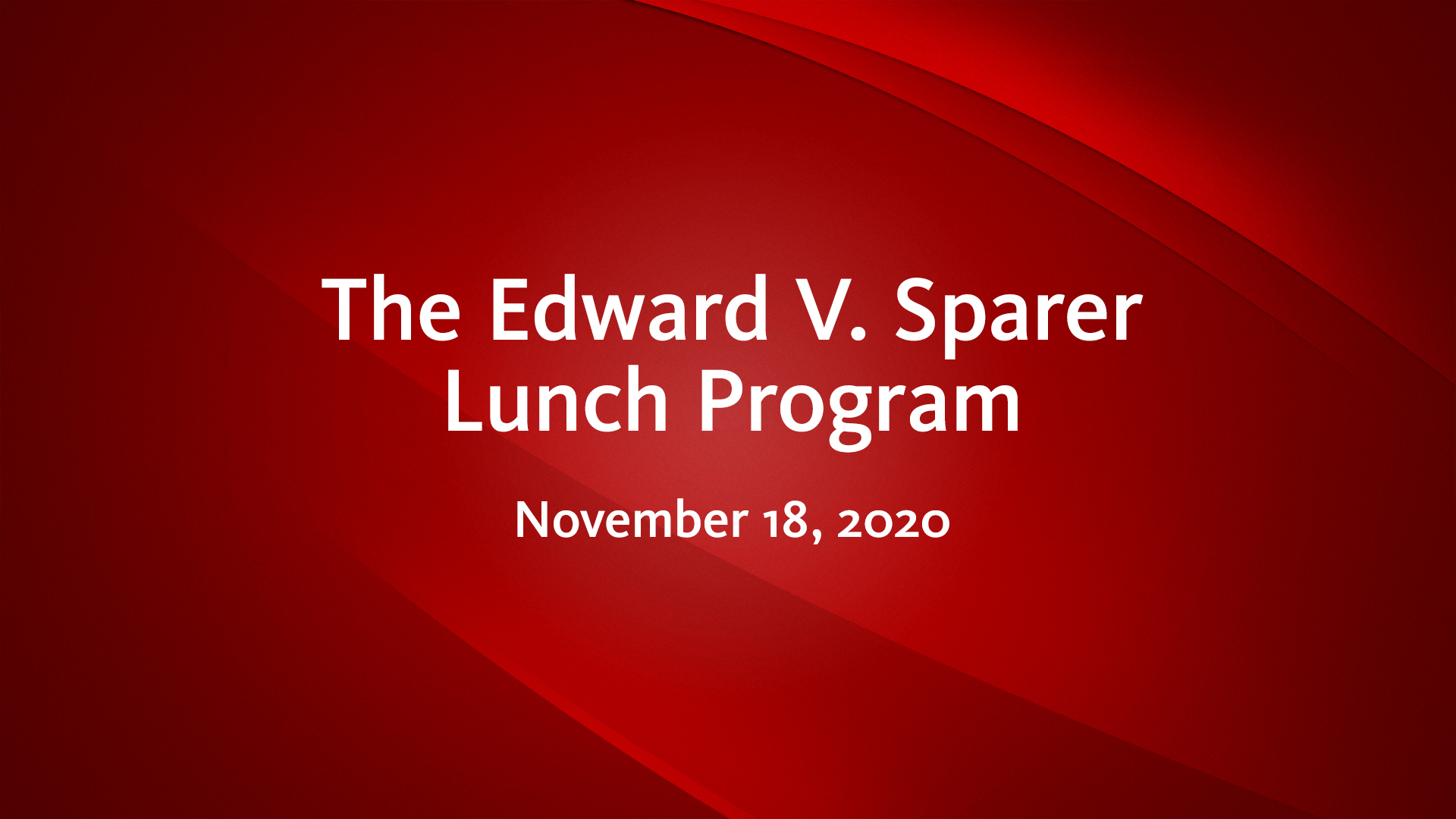 Sparer Lunch Program