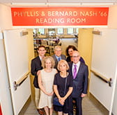 Newly dedicated reading room celebrates the life and career of Bernard Nash ’66.