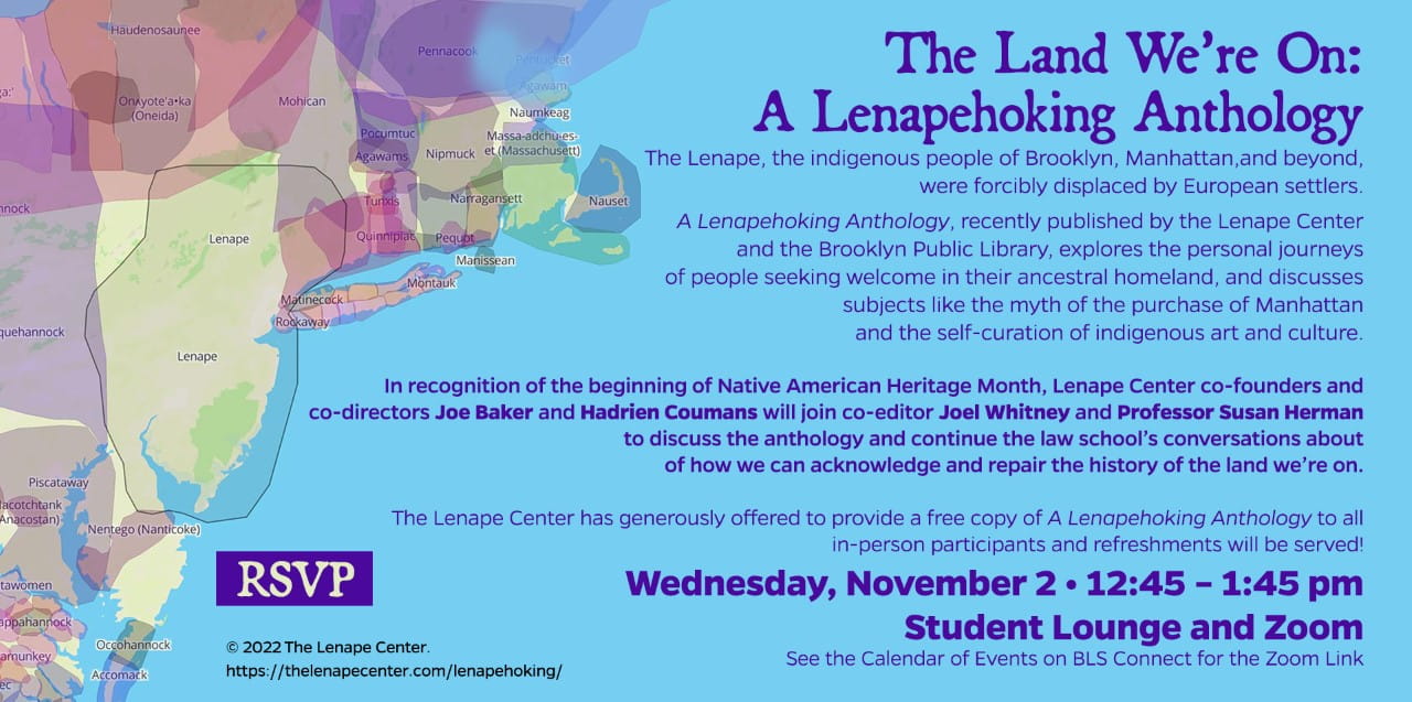 Details of the event about A Lenapehoking Anthology