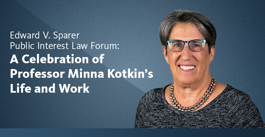 A Celebration of Professor Minna Kotkin's Life and Work promo image featuring a photo of Professor Minna Kotkin